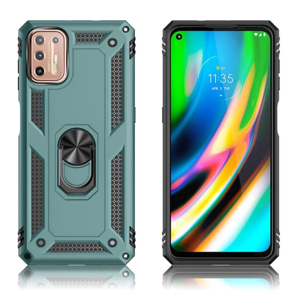 Bofink Combat Motorola Moto G9 Plus Etui - Mørkegrønn Green