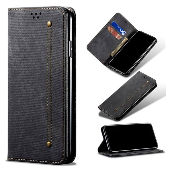 Jeans Xiaomi Mi CC9e / Mi A3 etui - Sort Black