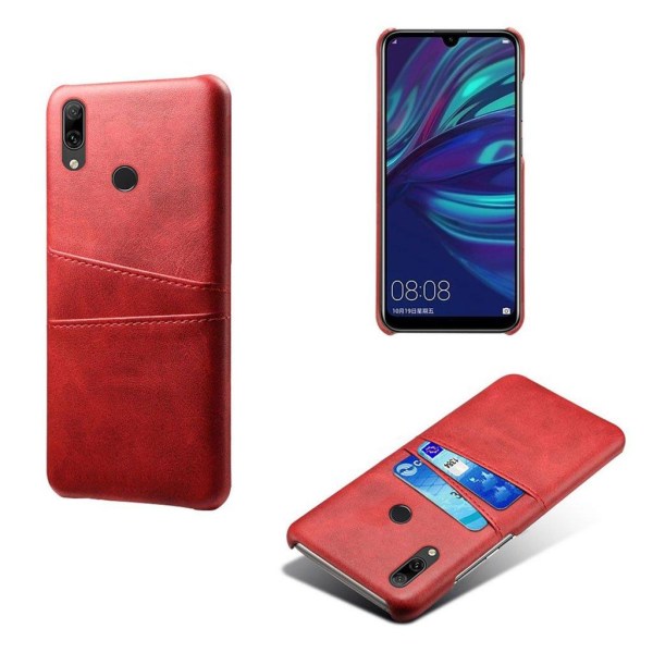 Huawei Y7 2019 skal med korthållare - Röd Röd