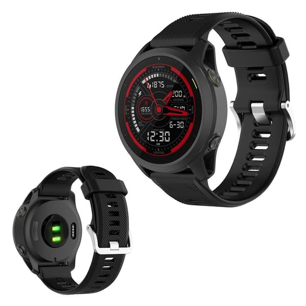 Garmin Forerunner 745 silikonarmbånd - Svart Black