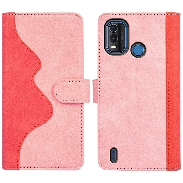 Tofarget lærdeksel for Nokia G11 Plus - Rosa Pink