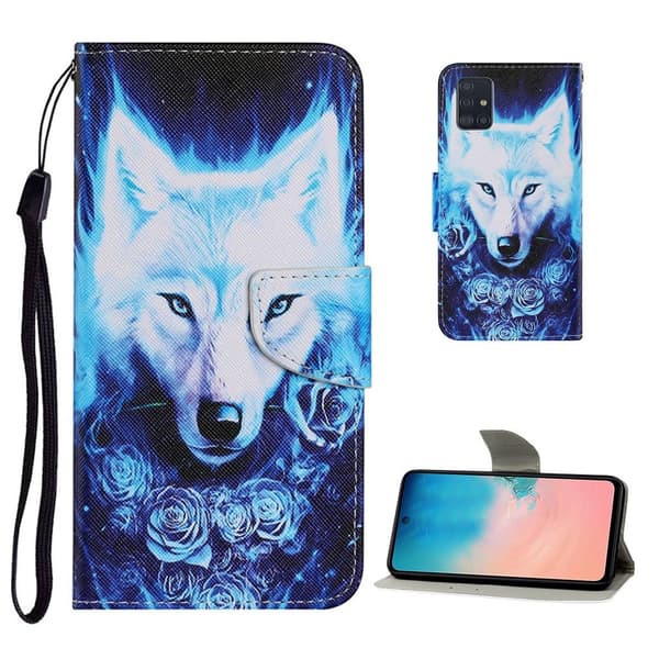 Wonderland Samsung Galaxy A71 Flippetui - Ulv Blue
