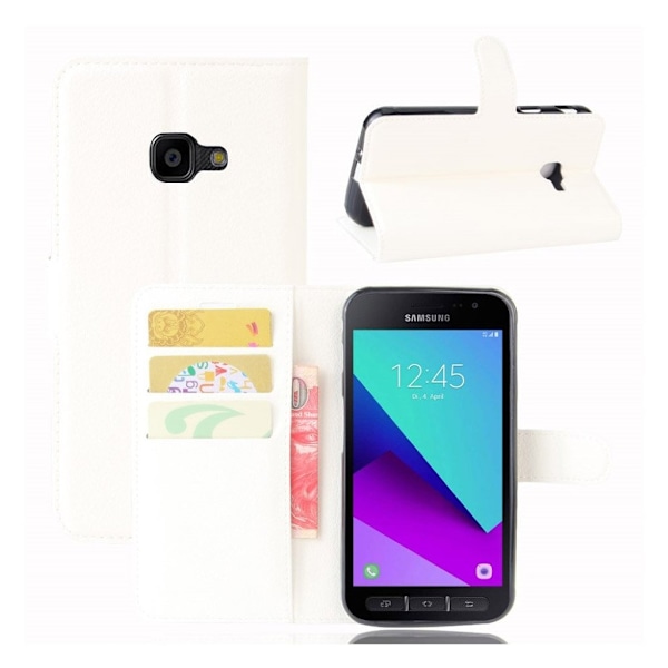Samsung Xcover 4 Læder etui med indbygget pung - Hvid White