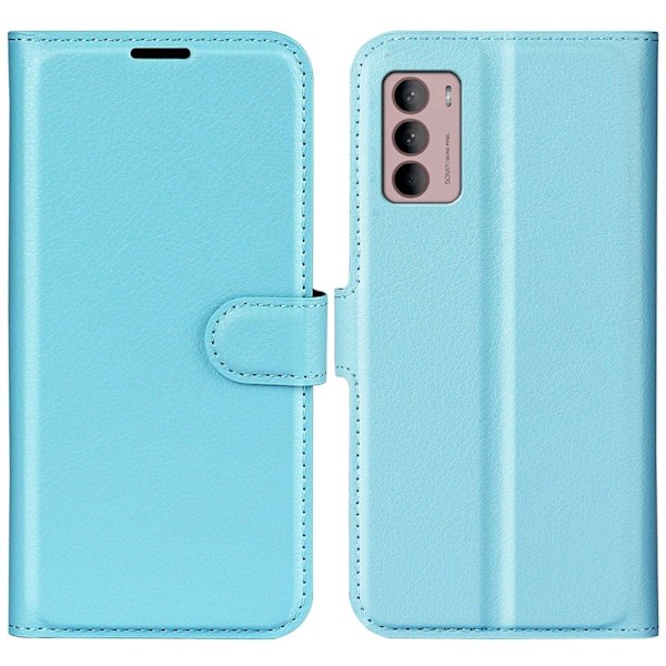 Klassisk Motorola Moto G42 Flip Etui - Blå Blue