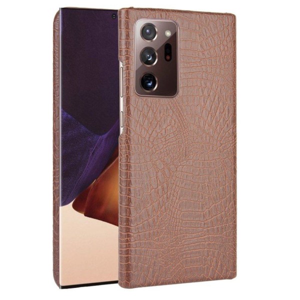 Croco Etui Samsung Galaxy Note 20 Ultra - Brun Brown