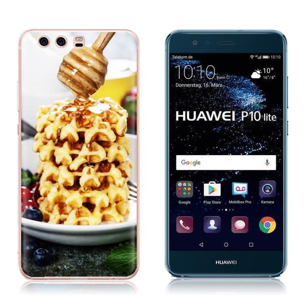 Huawei P10 Lite Skal med dessert motiv - Våfflor multifärg