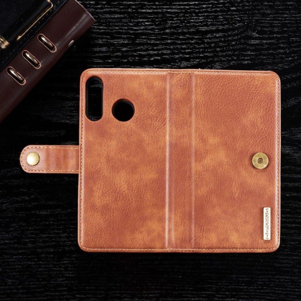 DG.MING Huawei P30 Lite 2-in-1 Wallet etui - Brun Brown