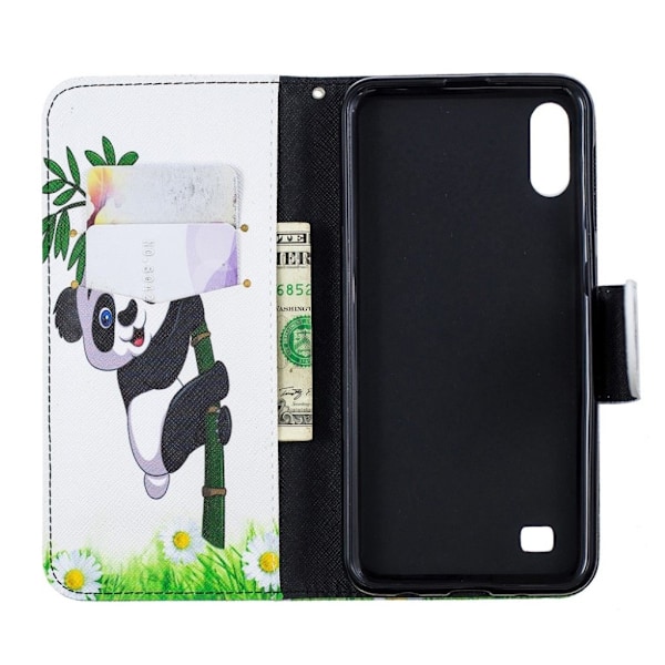 Wonderland Samsung Galaxy A10 etui - Kærlige Pandaer Multicolor