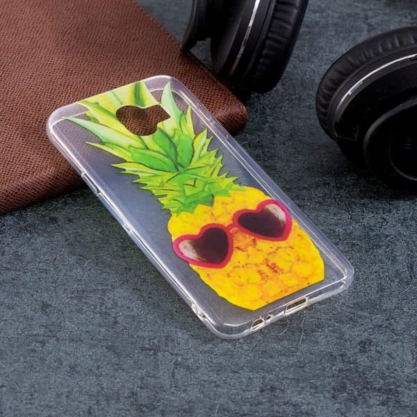 Samsung Galaxy J4 (2018) mønsterutskrift smal veske - Ananas Multicolor