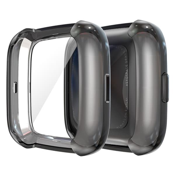 Fitbit Versa 2 galvanointikotelo - Musta Black