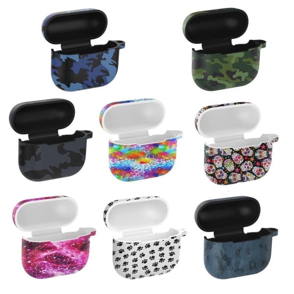 AirPods 3 etui med farverigt silikonemønster - Farverigt Print Multicolor