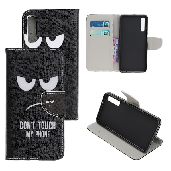Wonderland Samsung Galaxy A70 kotelot - Älä Koske Mun Puhelimeen Black