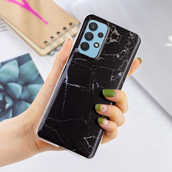 Marble Samsung Galaxy A32 Suojakotelo - Musta Black