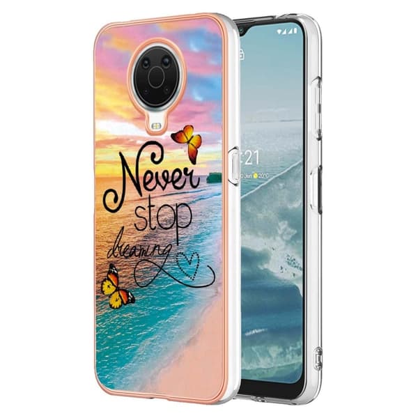 Marmordesign Nokia G20 / Nokia G10 deksel - Aldri Slutte Å Drømme Multicolor