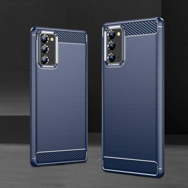 Carbon Flex Etui Samsung Galaxy Note 20 5G / Note 20 - Blå Blue