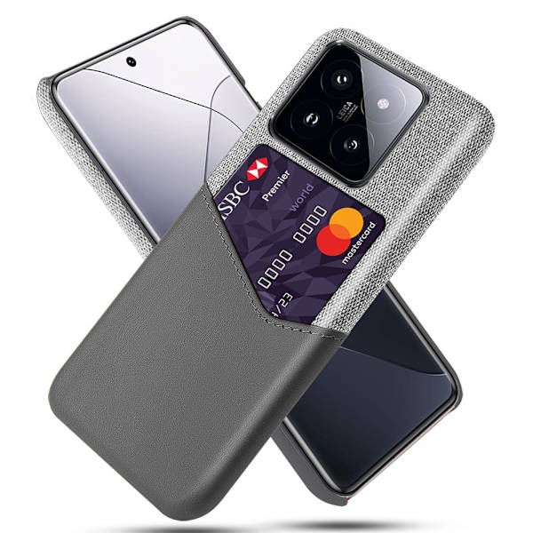Bofink Xiaomi 14 korttikotelo - Hopea/Harmaa Silver grey