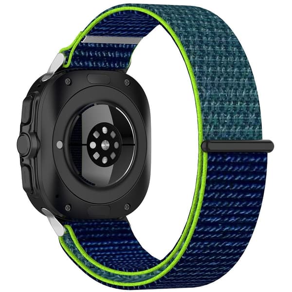 Samsung Galaxy Watch Ultra 47mm Nylon Watch Strap Adjustable Wrist Band Replacement - Lime Green