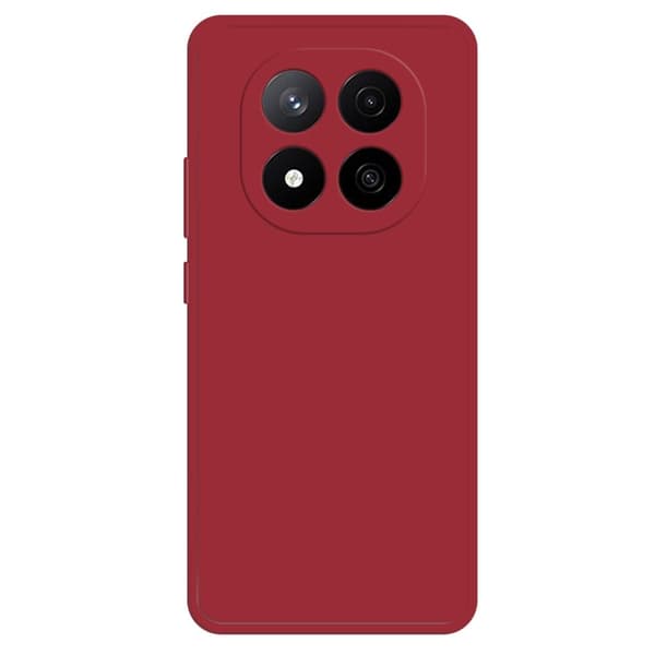 Xiaomi Redmi Note 14 Pro+ 5G Fleksibelt etui med rett kantbeskyttelse Telefondeksel - Kamelia Rød Red