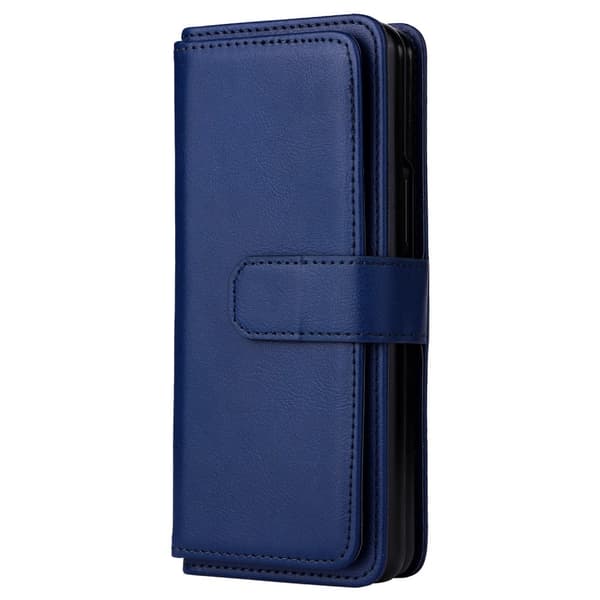 10-slot Pung Etui til Samsung Galaxy Z Fold3 5G - Mørkeblå Blue