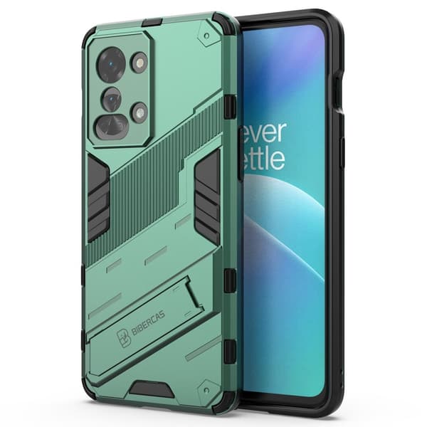 Shockproof Hybrid Deksel med A Modern Touch til OnePlus Nord 2t - Grønn Green