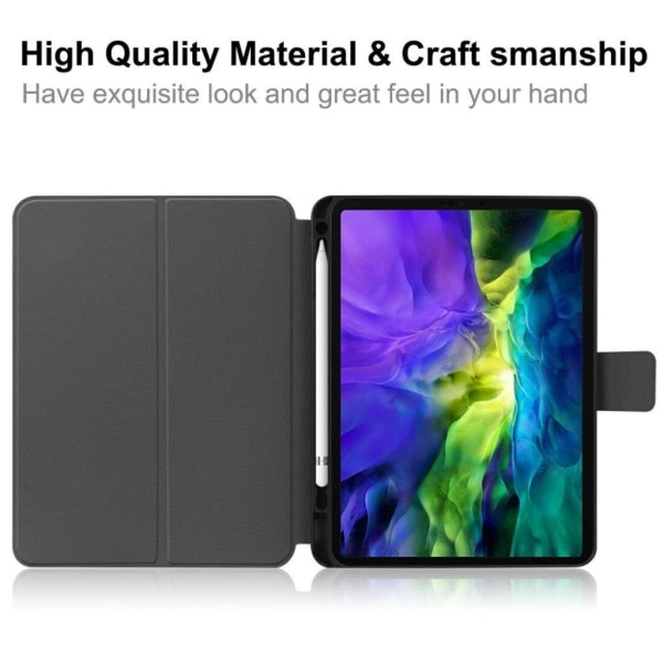 iPad Pro 11 inch (2020) / (2018) durable leather flip case - Bla Black