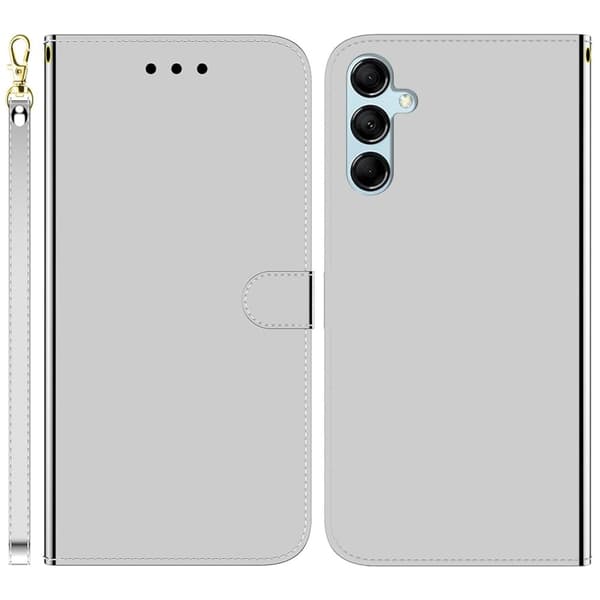 Mirror Samsung Galaxy M34 fodral - Silver/Grå Silvergrå