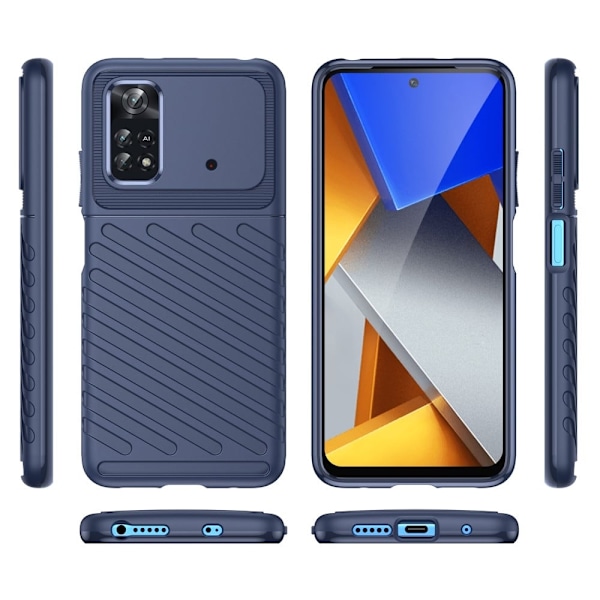 Thunder Xiaomi Poco M4 Pro cover - Blå Blue