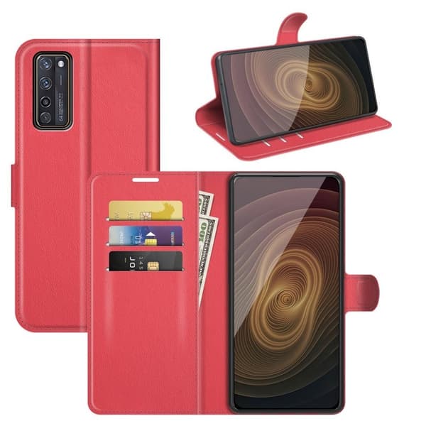 Classic ZTE Axon 20 5G / Axon 20 4g Flippetui - Rød Red