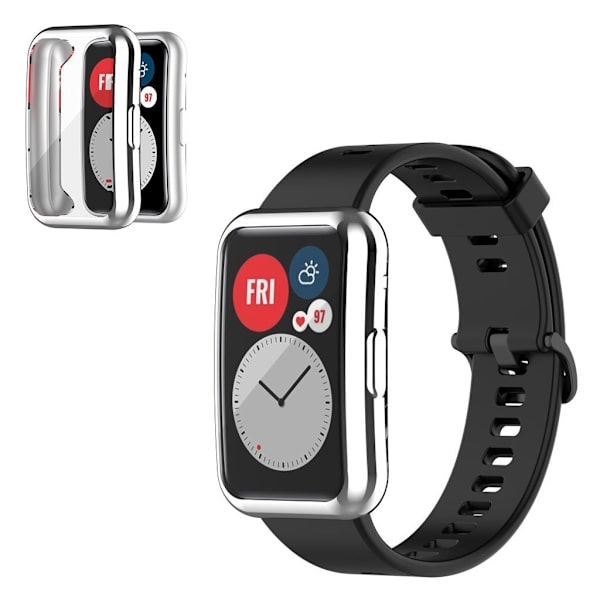 Huawei Watch Fit galvaniseringsramme - Sølv Silver grey
