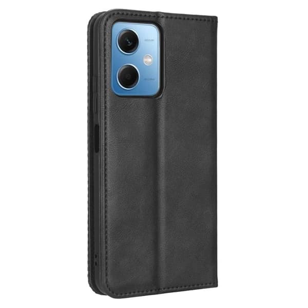 Bofink Vintage Xiaomi Redmi Note 12 Nahkakotelo - Musta Black
