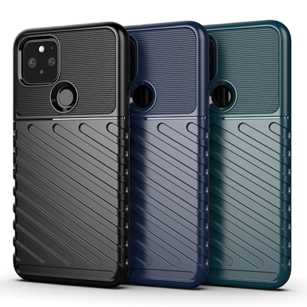Thunder Google Pixel 5 Etui - Blå Blue