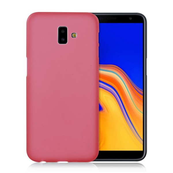 Samsung Galaxy J6 Plus (2018) dobbeltsidet mat etui - Rød Red