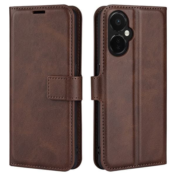 Læretui med Lommebok til OnePlus Nord CE 3 - Brun Brown