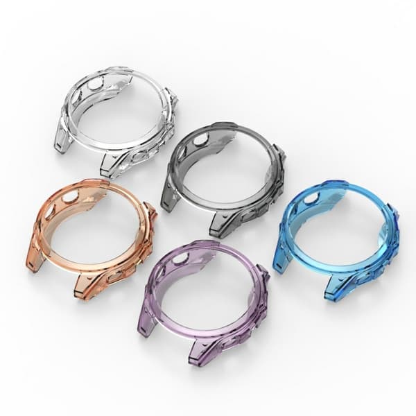 Garmin Fenix 8 51 mm klockfodral Stötsäkert flexibelt skydd Halvförpackat - Transparent Orange Orange