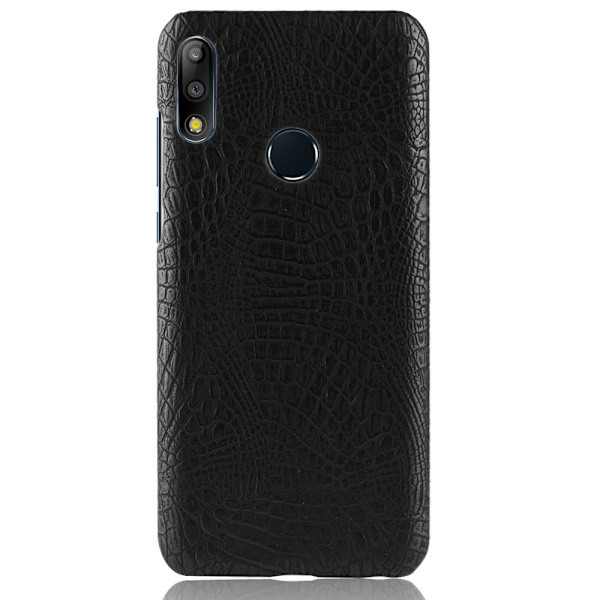 Asus ZenFone Max Pro (M2) krokodille tekstur læderetui - Sort Black