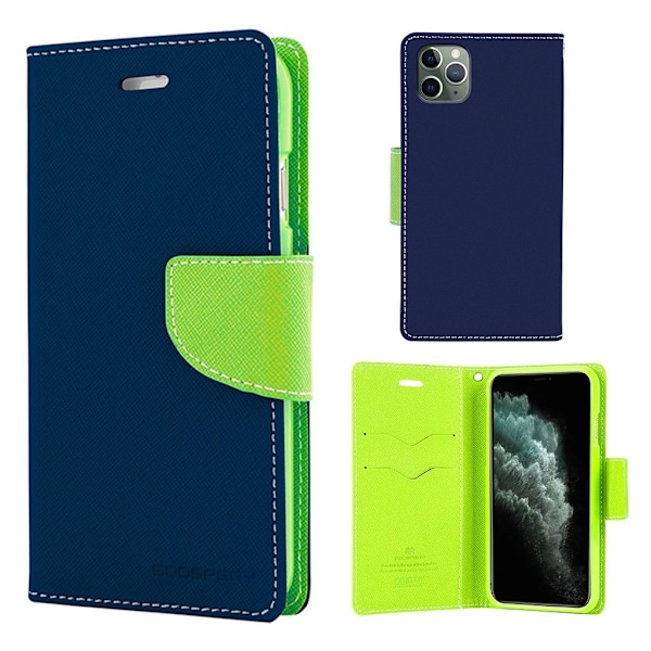 MERCURY Fancy Dagbog - IPhone 11 Pro Max - Navy Blue