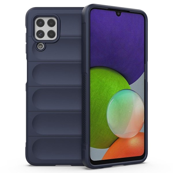 Mjukt greppformat Samsung Galaxy A22 4G skal - Blå Blå