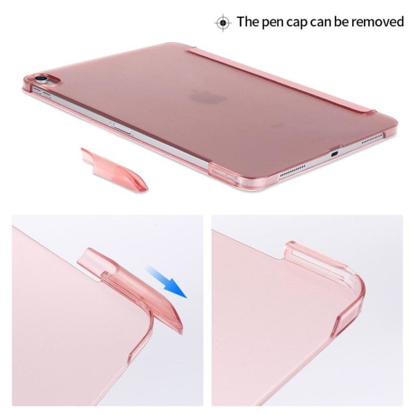 iPad Pro 11" (2018) tre-folds læder smart etui - Rødguld Pink