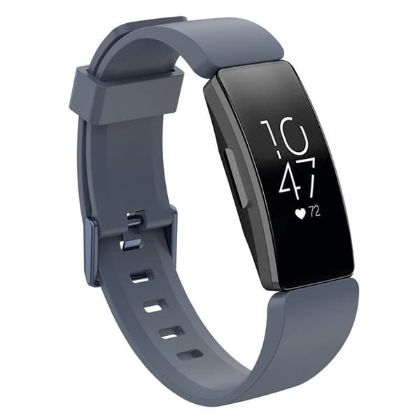 Fitbit Inspire / Inspire HR silikone erstatningsurrem - Grå Silver grey