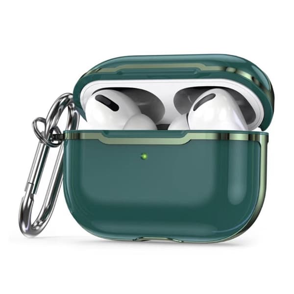 AirPods Pro 2 galvaniseringsetui med krog - Sortliggrøn / Grøn Green