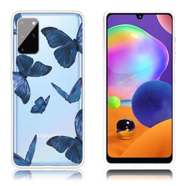 Deco Samsung Galaxy A31 kotelot - Sininen Perhosia Blue