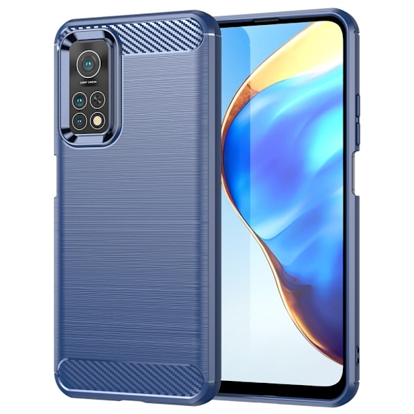 Carbon Flex Xiaomi Redmi K30S / Xiaomi Mi 10T 5G / Xiaomi Mi 10T Pro 5G skal - Blå Blå