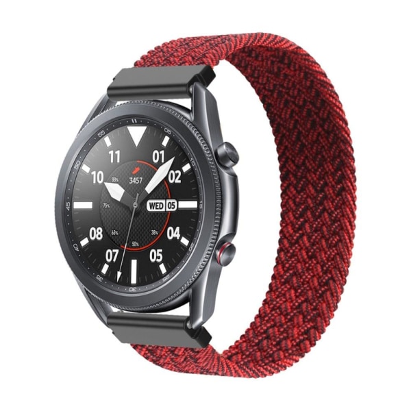 Elastic nylon watch strap for Samsung Galaxy Watch 4 - Metallic Röd