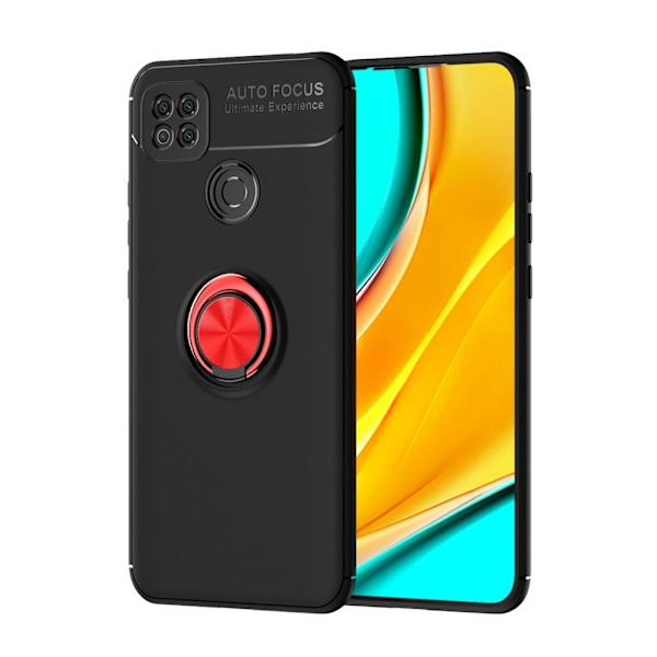 Ringo case Xiaomi Redmi 9C - Sort / Rød Black