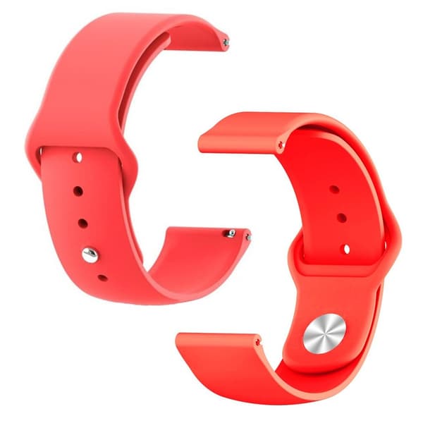Samsung Galaxy Watch Active joustava silikoninen ranneke - Punainen Red