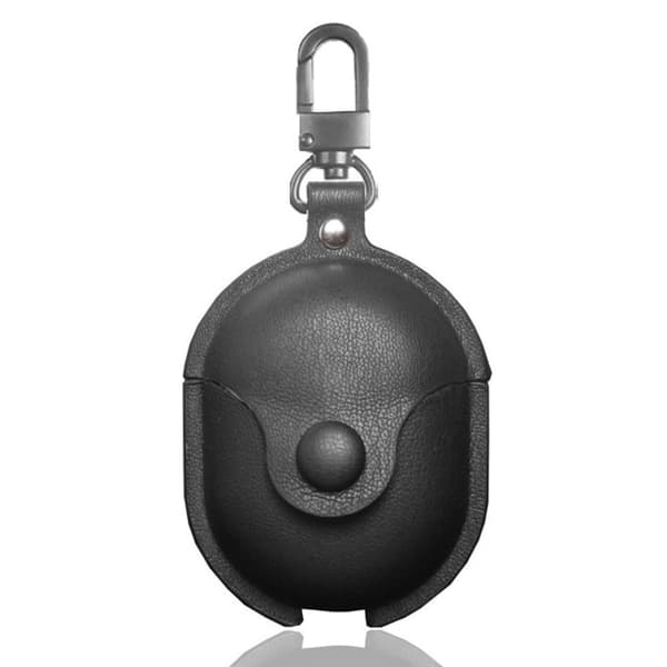 Xiaomi Redmi AirDots S skinnveske med krok - Svart Black