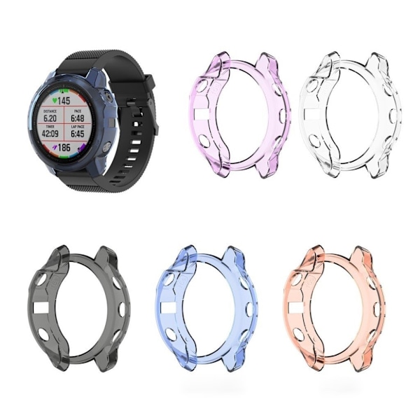 Garmin Fenix 6X Pro klar ramme - Sort Black