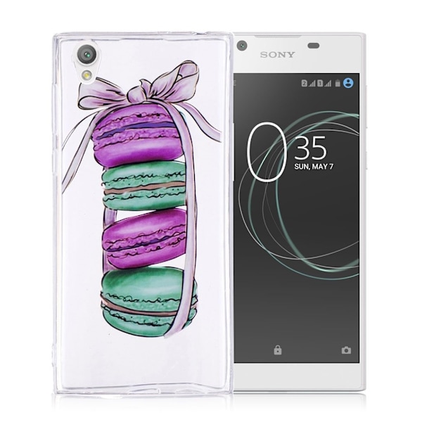 Sony Xperia L1 uniikki suojakuori - Macaroonit Multicolor