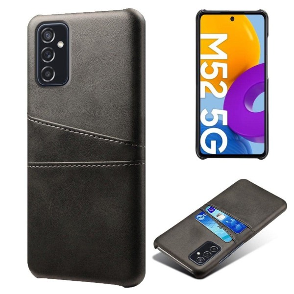 Dual Card Samsung Galaxy M52 5G cover - Sort Black