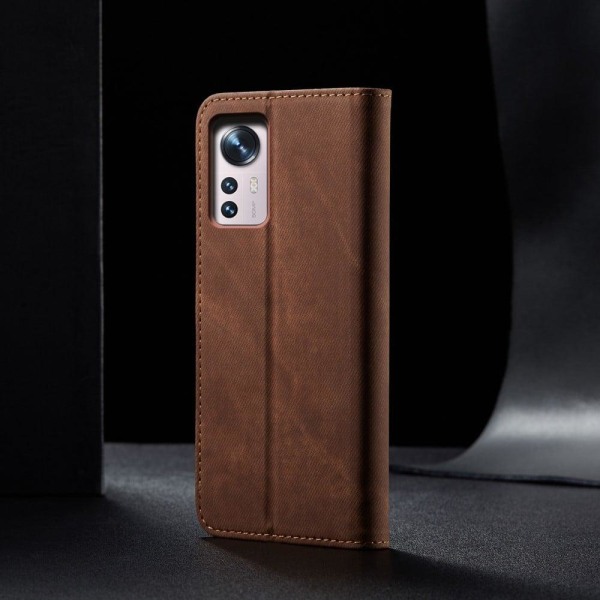 Jeans Xiaomi 12 Pro flip etui - Brun Brown